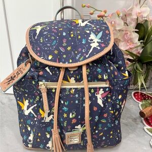 Dooney & Bourke Princess marathon 2015 unicorn Navy tinkerbell Print Backpack